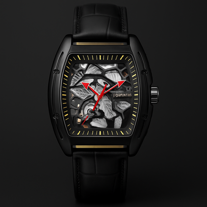 Design Automatic Mechanical Watch C Series Skeleton Analog Wristwatch