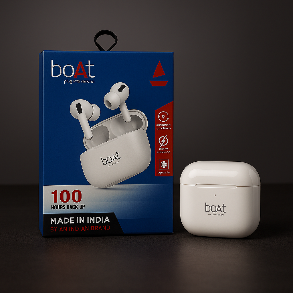 BoAt Airdopes – 100 Hours Playback | Made in India | ASAP Charge | Premium Sound