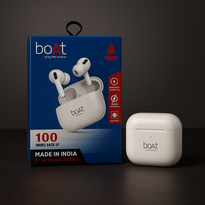 BoAt Airdopes – 100 Hours Playback | Made in India | ASAP Charge | Premium Sound